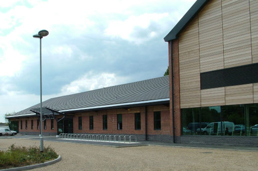 Outside view of Lutterworth Leisure Centre